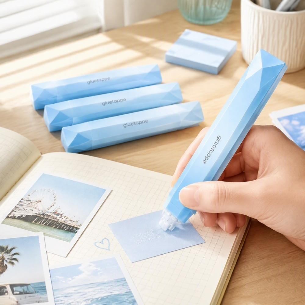 4pcs 6mm Width Double Sided Glue Pen Odorless Repositionable Glue Stick Crafts