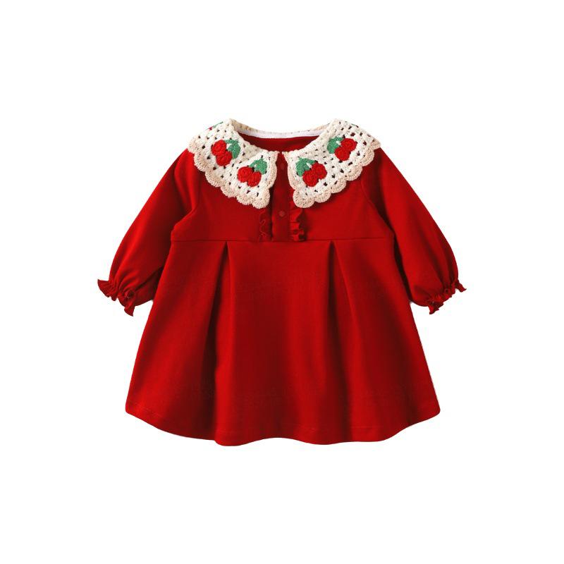 Youqi Infant Princess Dress - Chinese Style for Baby Girls (Spring & Autumn, Full Moon, 100 Days, 1 Year Old)
