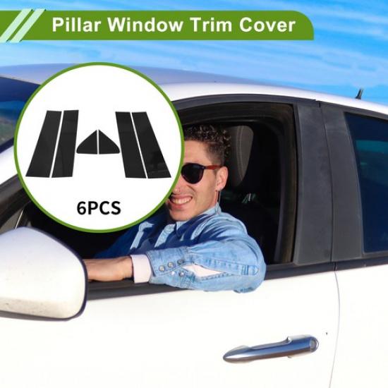6 Pcs Door Pillar Window Trim for Chevy Silverado -2024