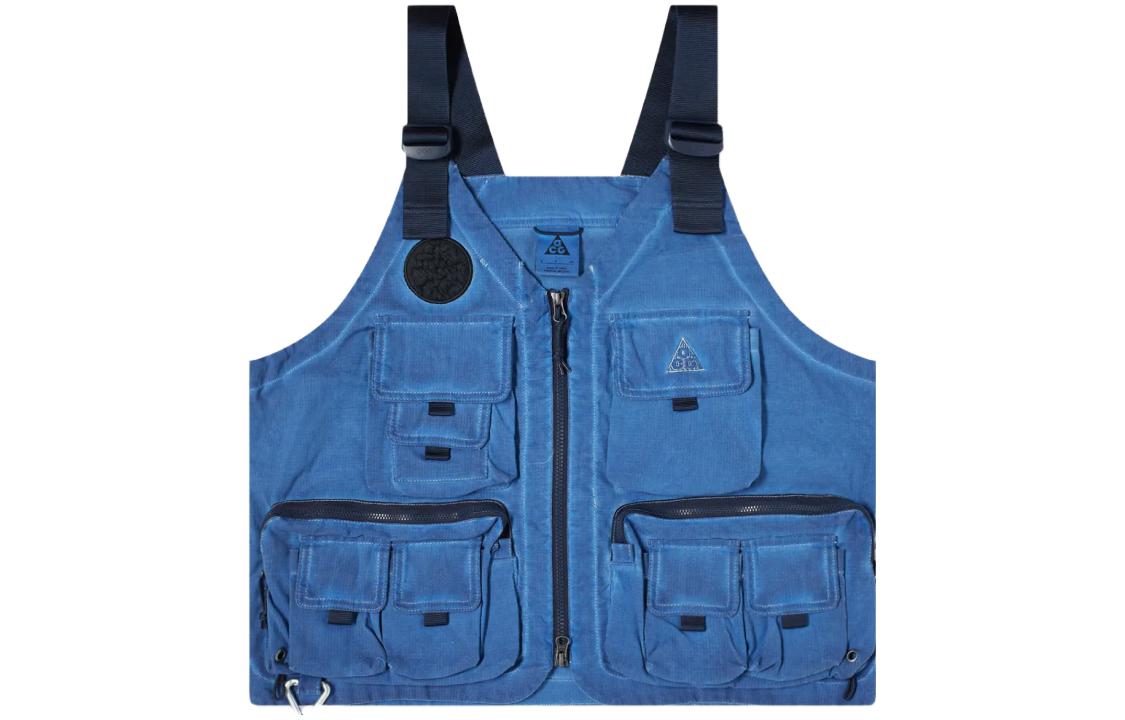 Nike Vests Men s Blue V Neck Moderate Other CZ4000-492 M