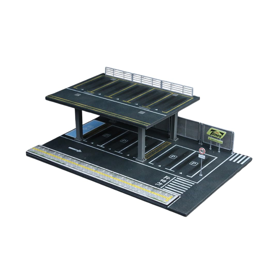 

макет парковки MO923001 Moreart Диорама пит-лейна с миниатюрными автомобилями 1/64 [Б/у]