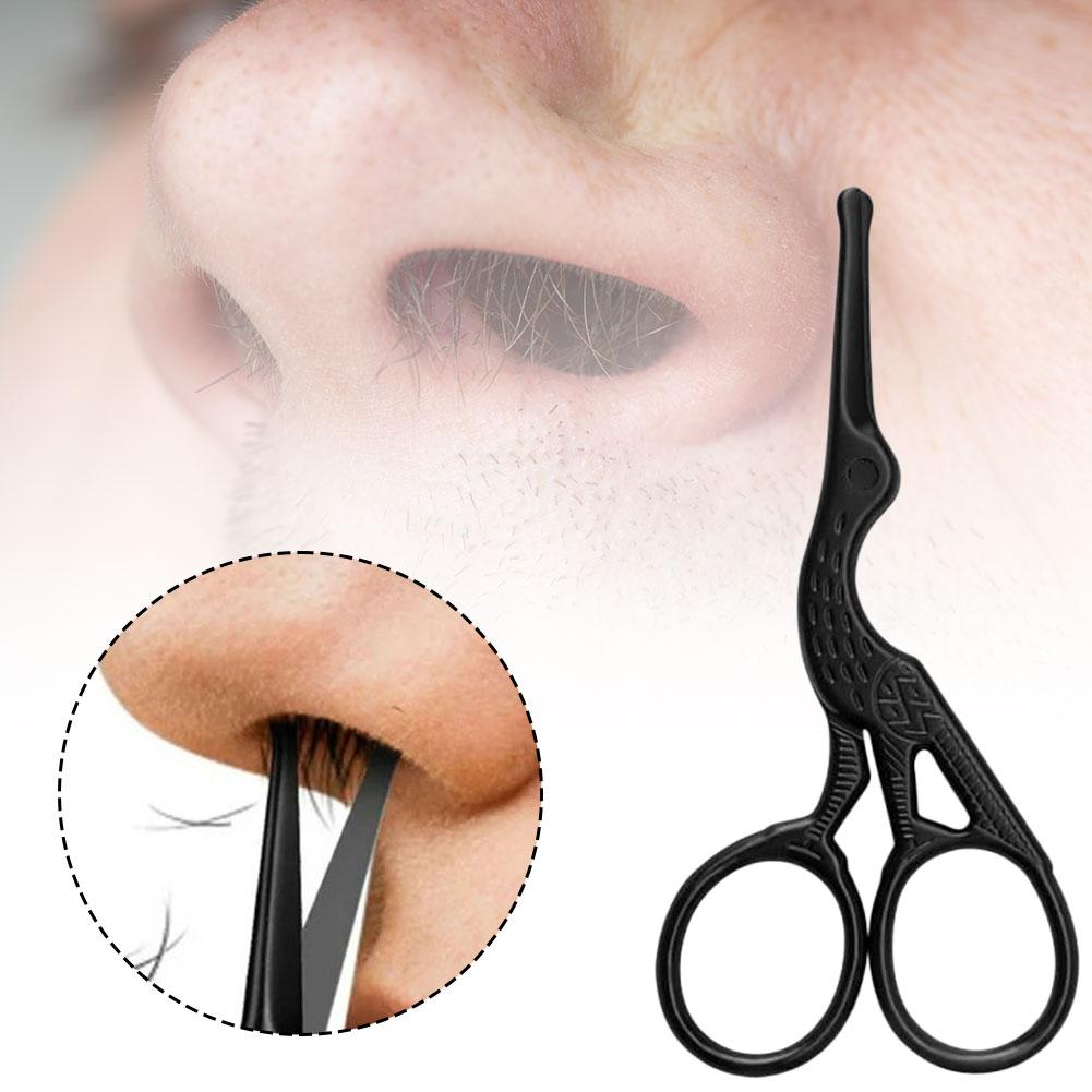 Round Tip Nose Scissors Nose Hair Trimming Scissors Round Head Nose Hair Cutting Man Facial Hair Scissors Makeup Beauty Tool