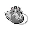 PVC Soft Rubber Cat Keychain Pendant - Cute Bag Accessory and Ornament
