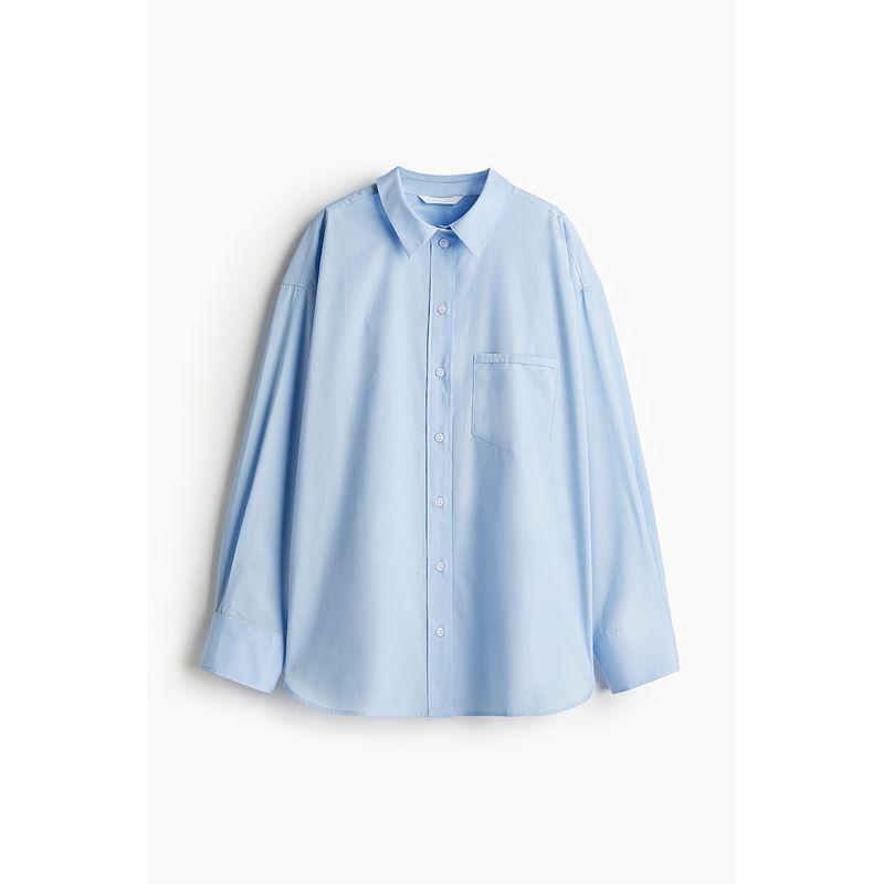 

HM Women s Clothing Fall 2025 New Arrival Loose Design Cotton Shirt 1258828