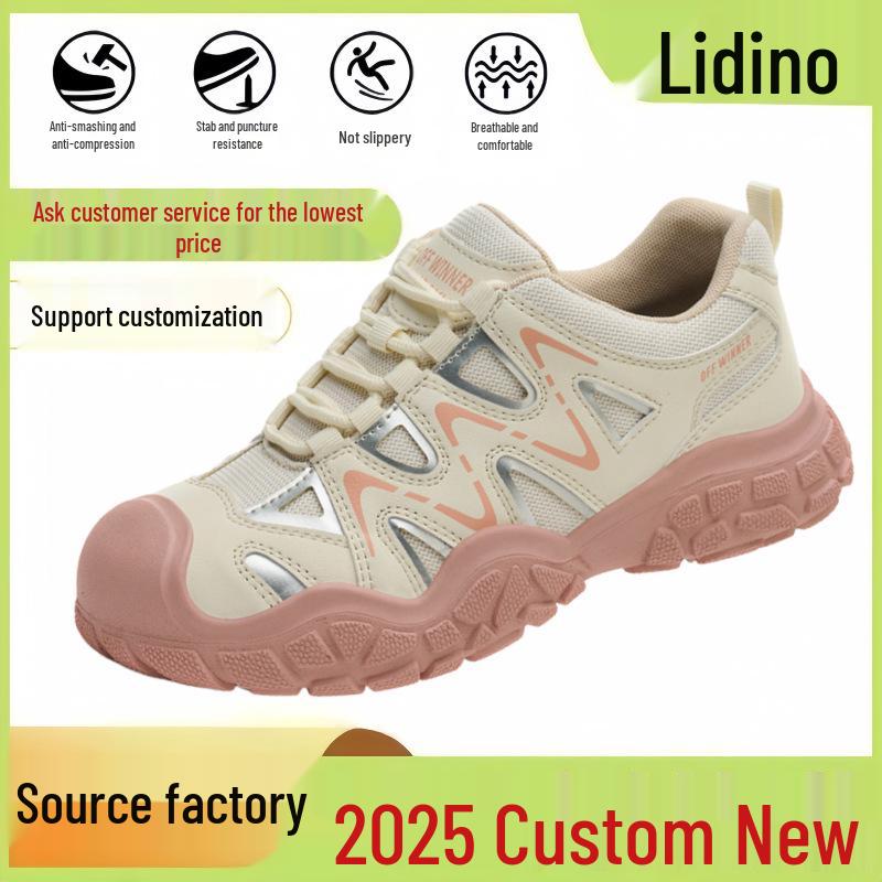 Women's All-Season Protective Shoes: Anti-Smash, Anti-Puncture, Insulated, Breathable, Anti-Odor, Comfortable.
