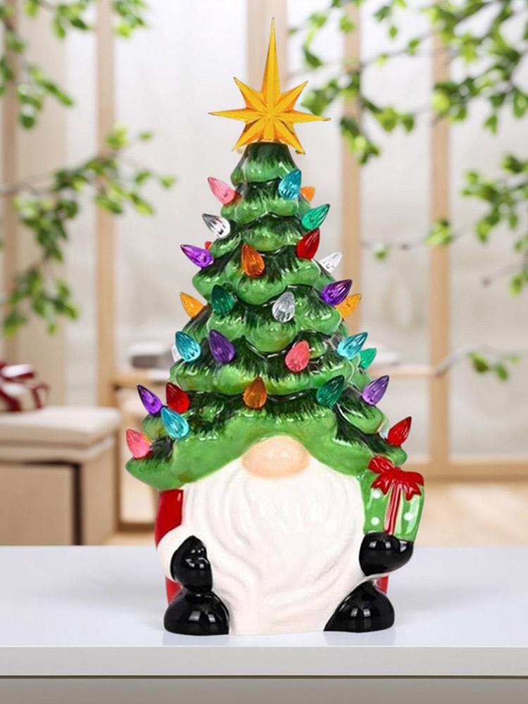 Cute Dwarf Decorations Multi-Purpose Resin Xmas Gnome Crafts Small Christmas Dwarf Figurine for Home Decor