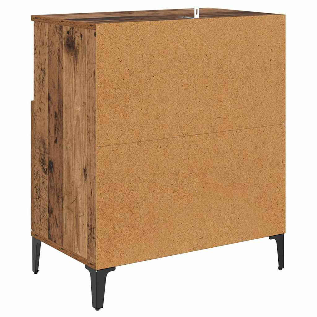 Sideboards 2 Pcs Reclaimed Wood Look 60 X 35 X 70 Cm Particleboard