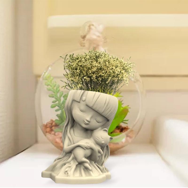 Stampo In Silicone Fai Da Te Per Vasi Da Fiori E Piante Grasse – Adatto Per Cemento, Gesso E Resina – Stampo Riutilizzabile