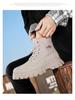 Men's Waterproof Leather & Fur Snow Boots - Non-Slip, Warm High-Top Workwear Martin Boots