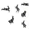 3 Pieces Animal Shape Garden Stakes Cute Lawn Ornaments for Patio Yard