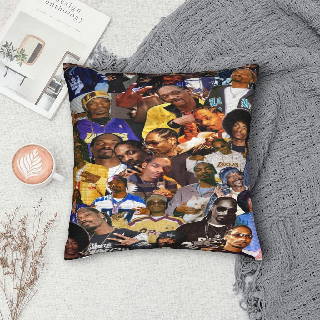 Snoop Dogg Pillowcases Merch Soft Cushion Cover  Throw Pillow Cover Car Decor Zippered Multi Size
