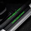 DOG1 Glow-in-Dark Car Threshold Sticker for Volkswagen VW POLO Logo Scratch-Resistant Stylish Door Sills Protection Decoration