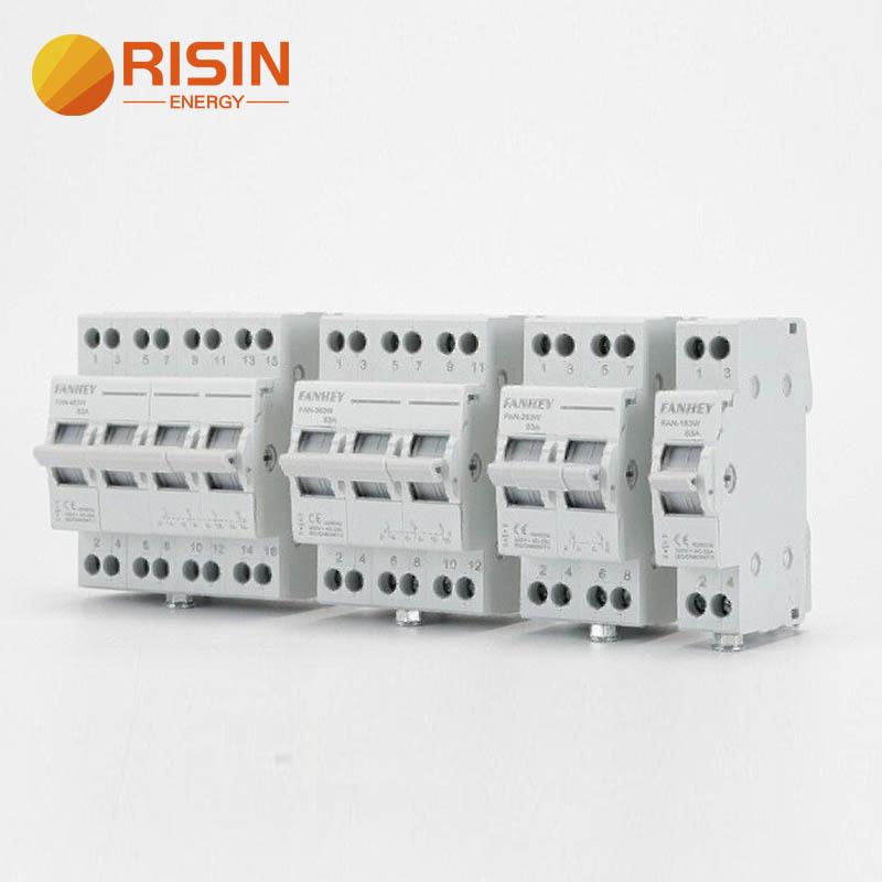 CE Certified 2P 63A & 4P 125A Manual Dual Power Transfer Switch Disconnector