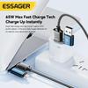 Essager 4-in-1-USB-Kabel Typ C 65 W PD-Schnellladekabel Typ C auf Typ C-Kabel für iPhone 15 14 13 Pro Max iPad HUAWEI Xiaomi