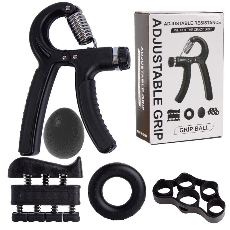 Professional Trainer Hand Gripper Set Crank Handle High Resistance Adjustable Grip Strengthener for Forearm Exercise Improves