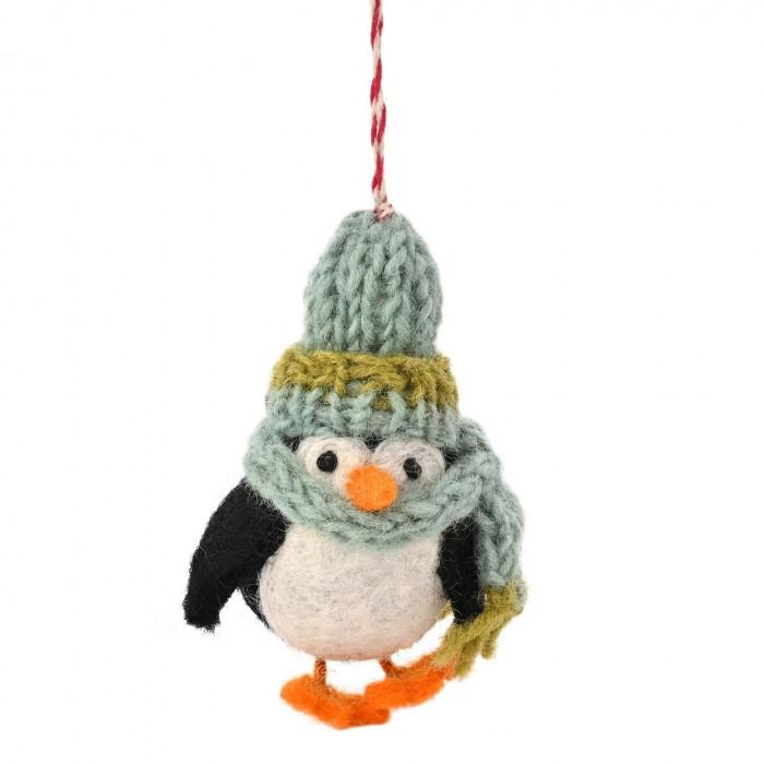 The Seasonal Gift Co. Felt Penguin Christmas Tree Decoration