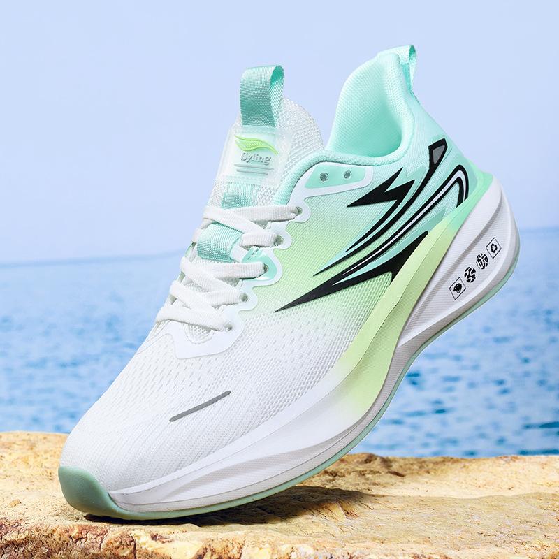 Men's shoes 2025 summer breathable rebound mesh shoes soft sole wear-resistant cushioning professional racing shoes versatile casual shoes