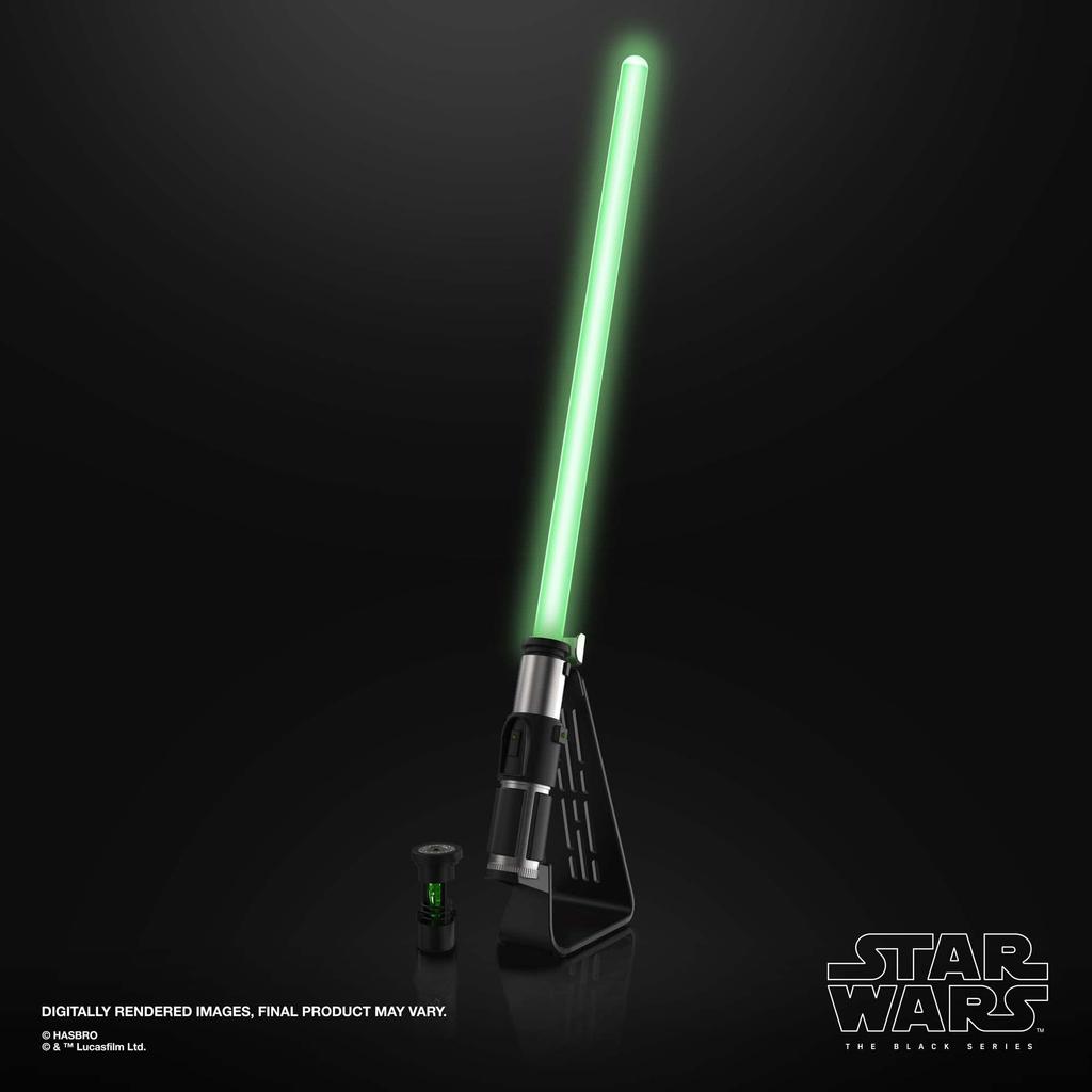 Hasbro Star Wars Black Series Yoda Force Effect Elite Electronic Lightsaber with Advanced LED and Sound Effects F8683 (Ages 14+) (Authentic Product)