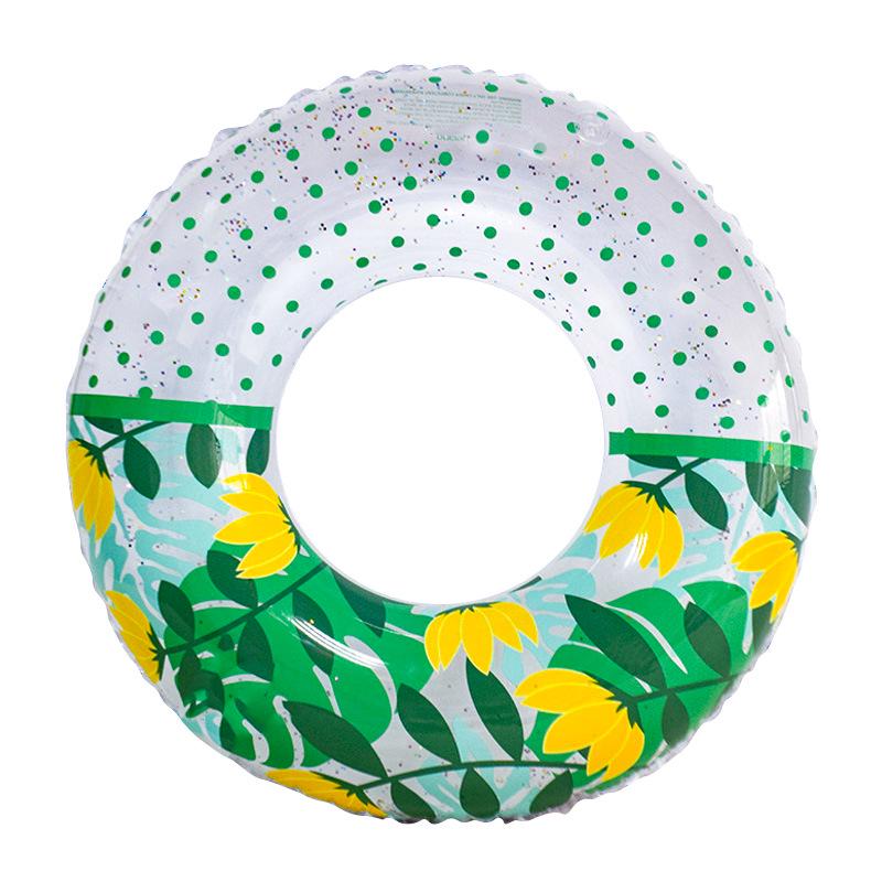 Starry Sky Sequin Mermaid Swim Ring: Thickened Inflatable Children's Float