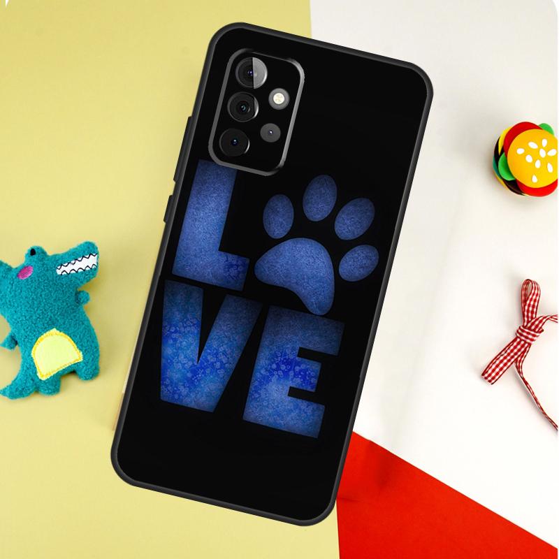 Dog Paw For Samsung Galaxy A05 A06 A16 A54 A34 A14 A55 A35 A15 A53 A33 A13 A22 A32 A52 Phone Case