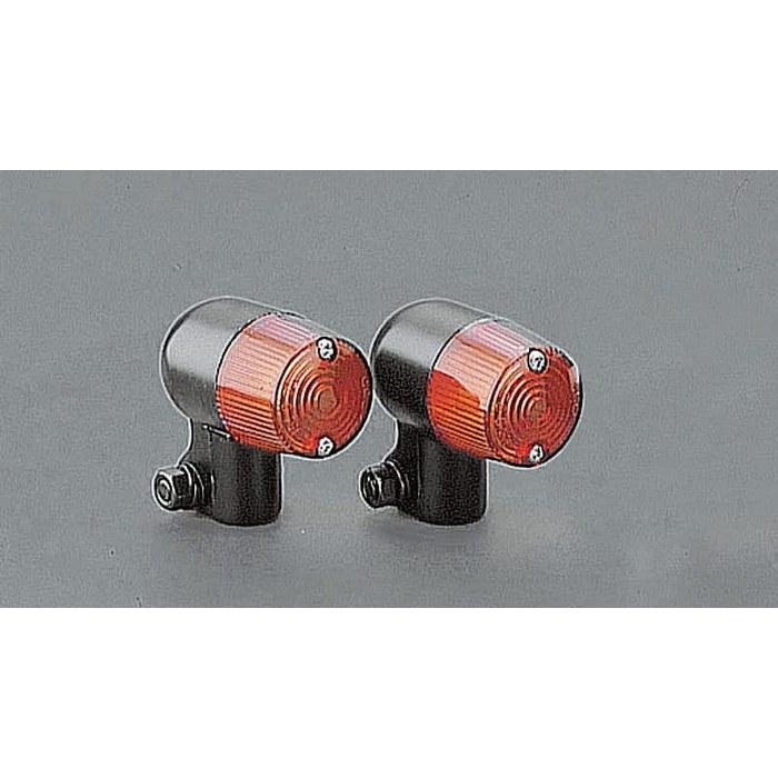 Kijima Small Winkers #680 35 x55mm Aluminum Die-Cast Universal Black/Amber (2pcs) 219-5075