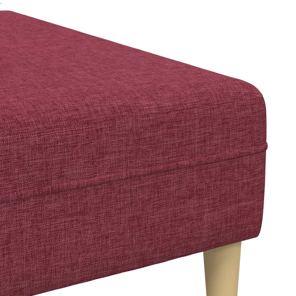 Living Room Sofa Set 3 pcs Burgundy 250 x 188 x 76 cm Polyester