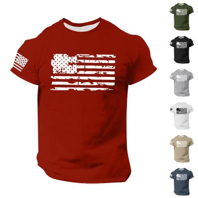 Summer Men's Popular T-shirt Printed Round Neck Short Sleeve T-shirt