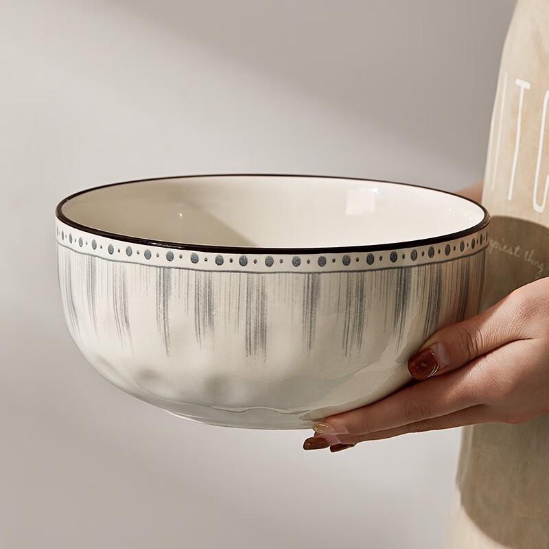 ZISIZ 6-inch Ceramic Soup Noodle Bowl
