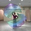 2Pcs Semicircle Praise Church Flags Praise Dance Worship Flags with Scalable Rod for Worship Dance Practice Performances