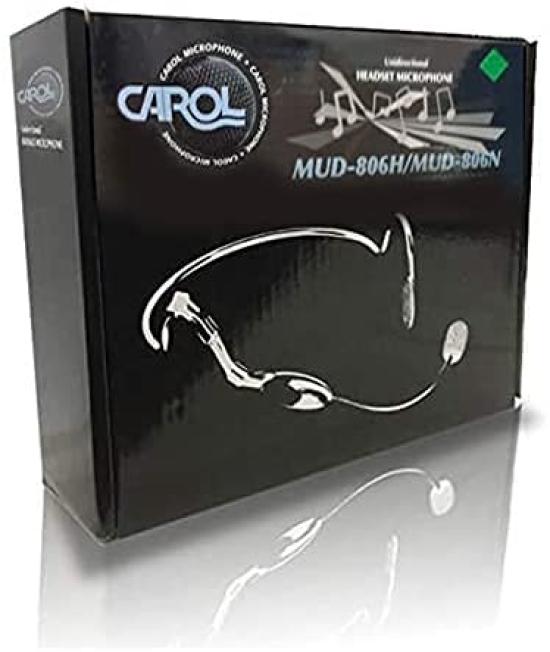 CAROL MUD-806 Headset Microphone, Cardioid Directional Condenser Microphone for Yoga, Video Conferencing, Classes, and Dance