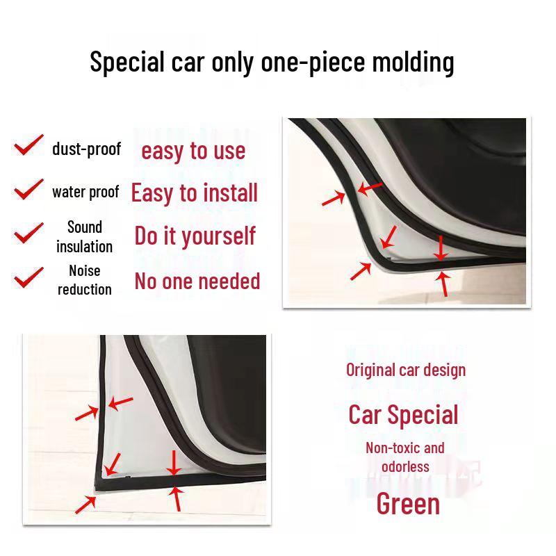 AION Y Car Door Sealing Strip: Soundproof, Dustproof, Noise-Reducing Rubber Strip for New Energy Vehicles.