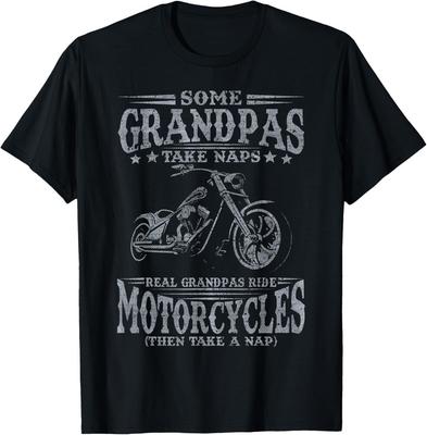Sommige opa's doen dutjes Echte opa's rijden motor Cadeau Unisex T-shirt