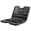 Impact Sockets Set 130PCS 6-Point 3/8" & 1/2" Drive Bit Ratchet Tool Kit