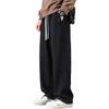 Mark Fairwhale Men's Casual Pants Autumn Winter Versatile Loose Straight Fleece Lined Warm Trousers Gray Fleece Lined XL