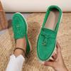 One-pedal High-end Loafer Single Shoes Women's New Large Size 43 Sets of Feet Rubber Women's Shoes