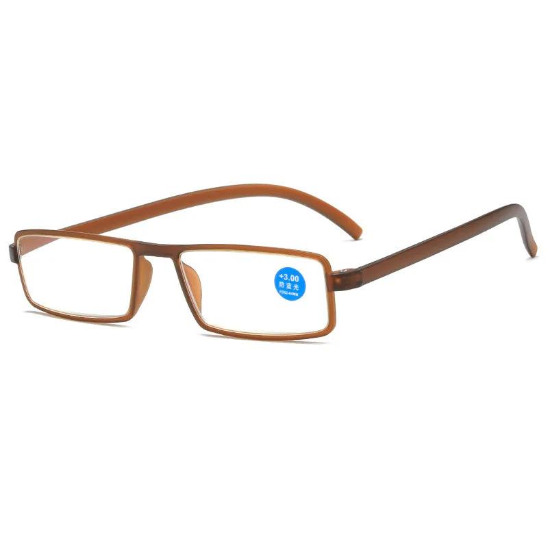 Classic Square TR90 Frame Reading Glasses Men Presbyopia Diopter Computer Hyperopia Eyeglasses +1.0 +1.5 +2.0