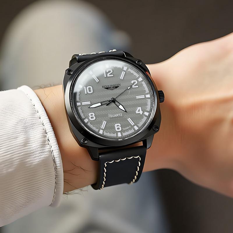 JYL Men's Watch Business Sports Casual Leather Band