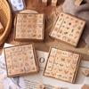Joyful & Beautiful Fun Beech Rubber Wooden Seal for Children's Handbooks