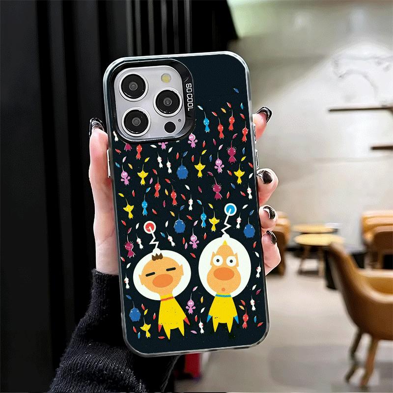 P-Pikmins Cute Game Shockproof Phone Case for iPhone 17 Air 16 16E 15 Pro Max 14 Plus 13 Mini 12 Back Cover Anti Fall Fundas