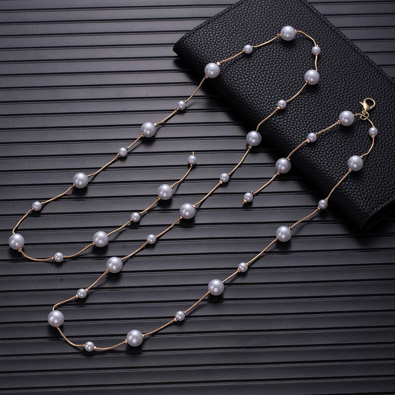 Delicate Temperament Pearl Waist Chain Women'S Fashion Versatile Decorative Dress Chain High Sense Versatile Pearl Thin Waist Chain