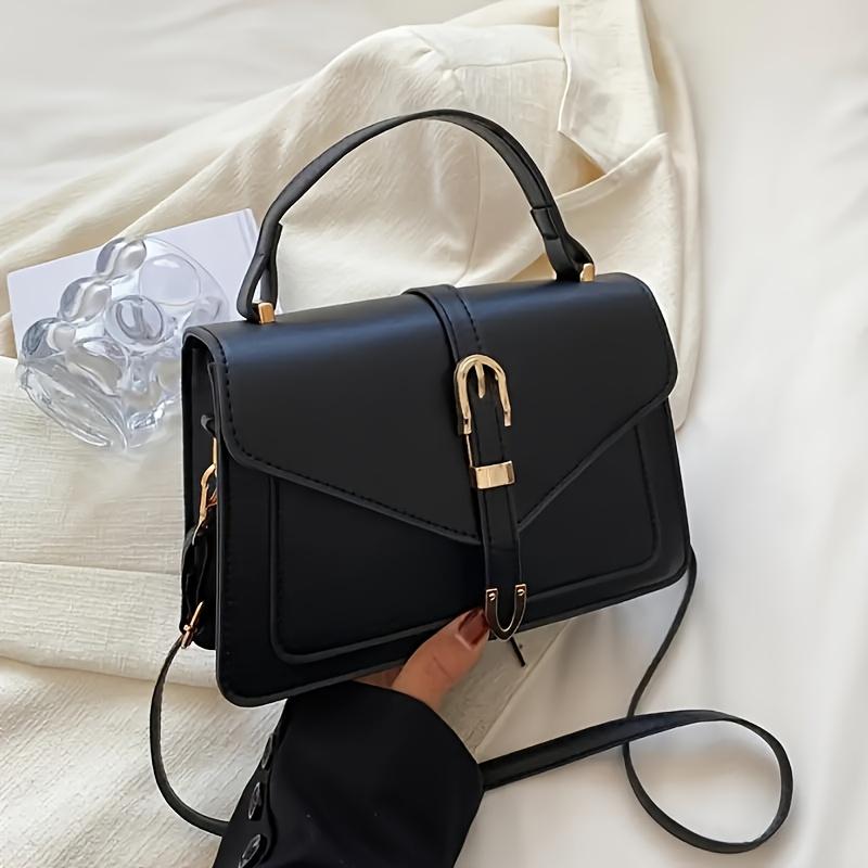 An Elegant Women'S Crossbody Bag, Suitable for Women And Men, Single-Color Crossbody Bag, Adjustable Shoulder Strap, Zipper Closure