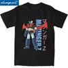 Funny Mazinger Z Ufo Robot Anime TShirt Mens Cotton Short Sleeve Crewneck Tops Shirts