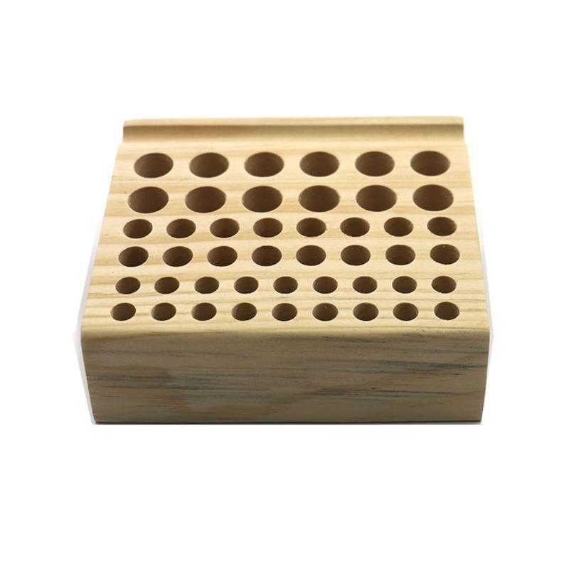 

Wooden Leathercraft Tools Rack Stand Leather Craft Tools DIY Storage Rack Holder Storage Organizer Punching Tools 46 holes