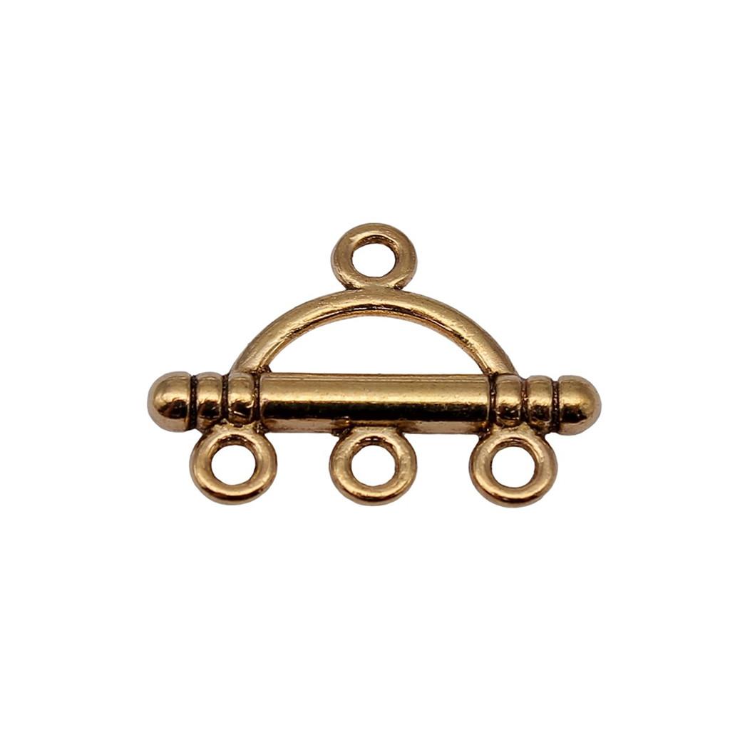 Geometric Flower Multi Loop Connectors Metal Links For Earrings Accessories Parts