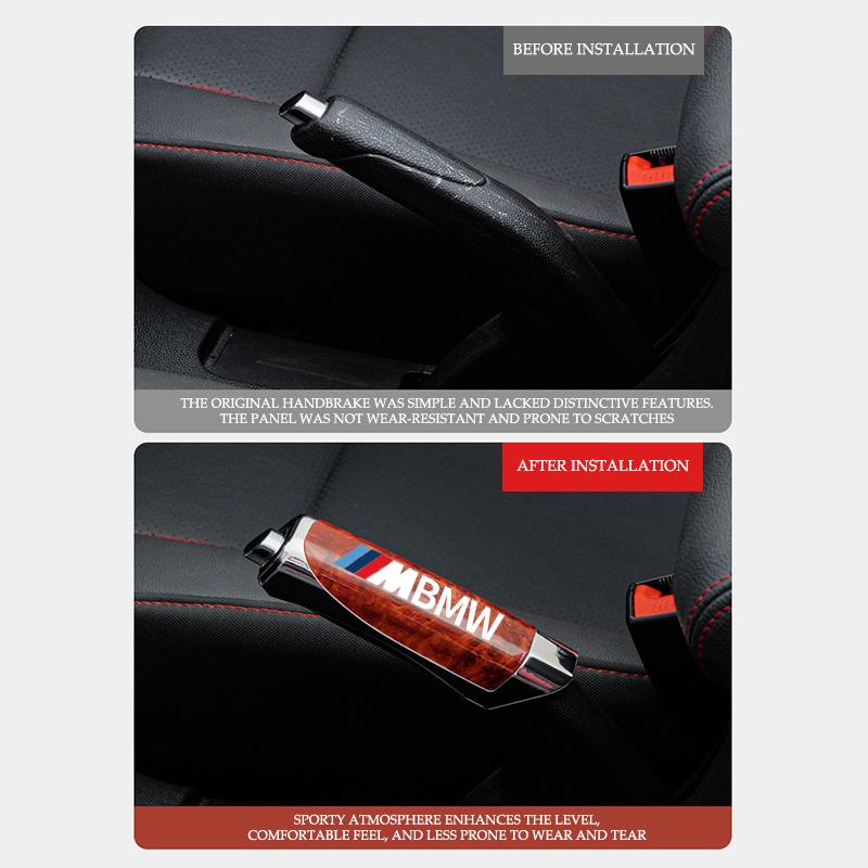 Car Hand Brake Sleeve Handle Cover Anti-slip Decoration Protector Case For BMW M F10 F20 F30 F40 F15 F25 F26 F31 F49 E62 E83 E84