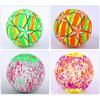 1Pc 22Cm Inflatable Beach Volleyballs Five Stars Tropical Leaf Print Pvc Pool Toys Summer Outdoor Sports Gear For Adults Kids