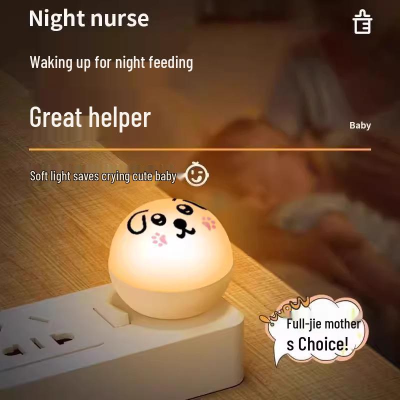 Best-Selling Creative Smart Voice-Control Portable Night Light with Cute Dog Design