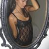 European & American Style Lace See-Through Backless Suspender Dress