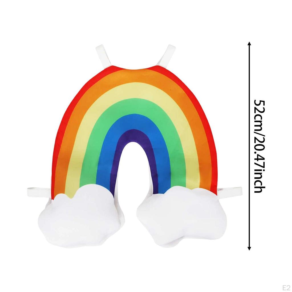 Kids Rainbow Cosplay Costume Children Day for Girls and Boys Party Festivals