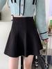 High Waist A-line Woolen Skirt for Pear-Shaped Women - Slimming, Hip-Covering, Plus Size, Autumn & Spring